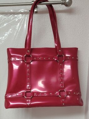 Beijo Red Handle Tote